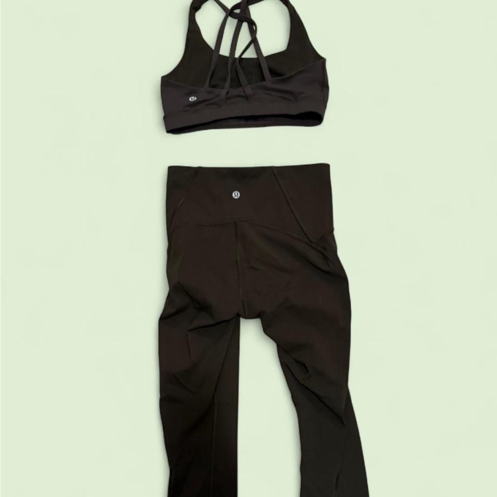 lululemon athletica Hunter Green Set High-Rise 3/4 Leggings